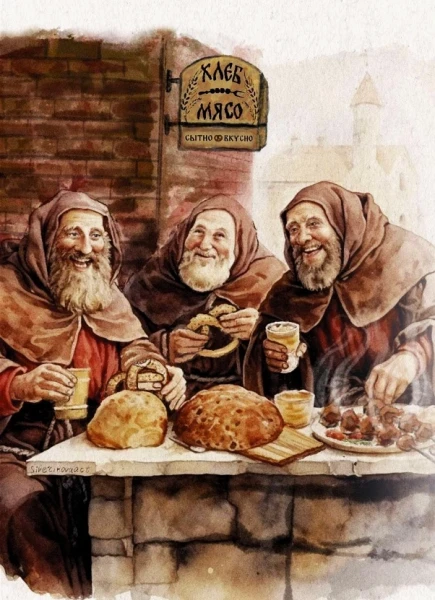Выборг. Ресторан Хлеб и мясо.