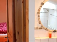 Lehmputzzimmer in der Yogaschule 