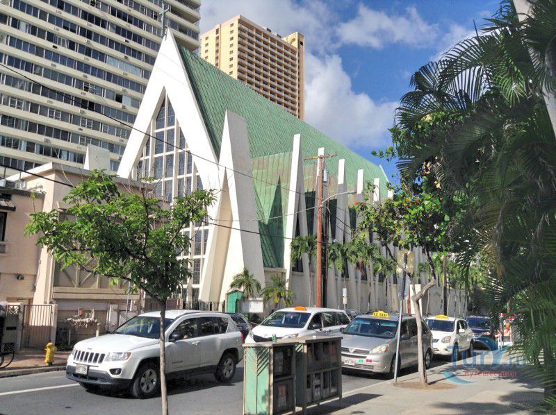 Католический Собор Святого Августина (St.Augustines Catolic Church) на Вайкики о.Оаху