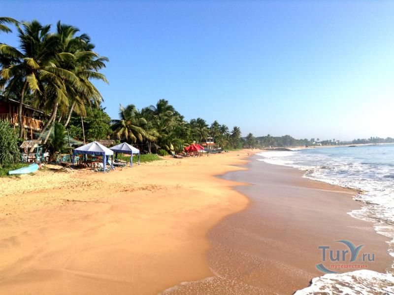 Пляж в районе Медакетия в Тангалле