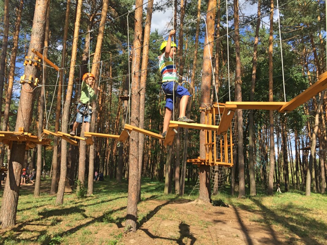 Веревочный парк в Гидропарке