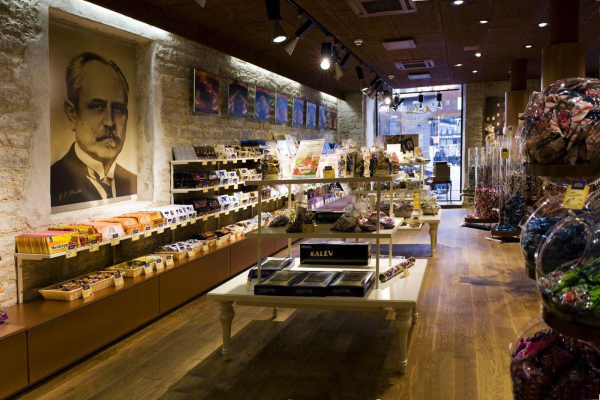 Магазин шоколада «Калев» в квартале Ротерманни