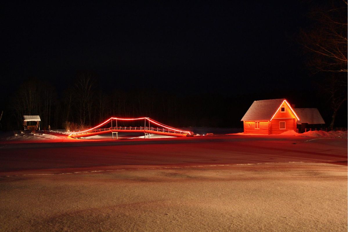 Баня с дымком на туристическом хуторе Сеэдри