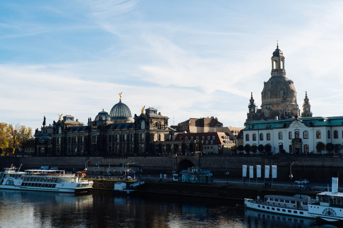 Терраса Брюля и Дрезденская крепость