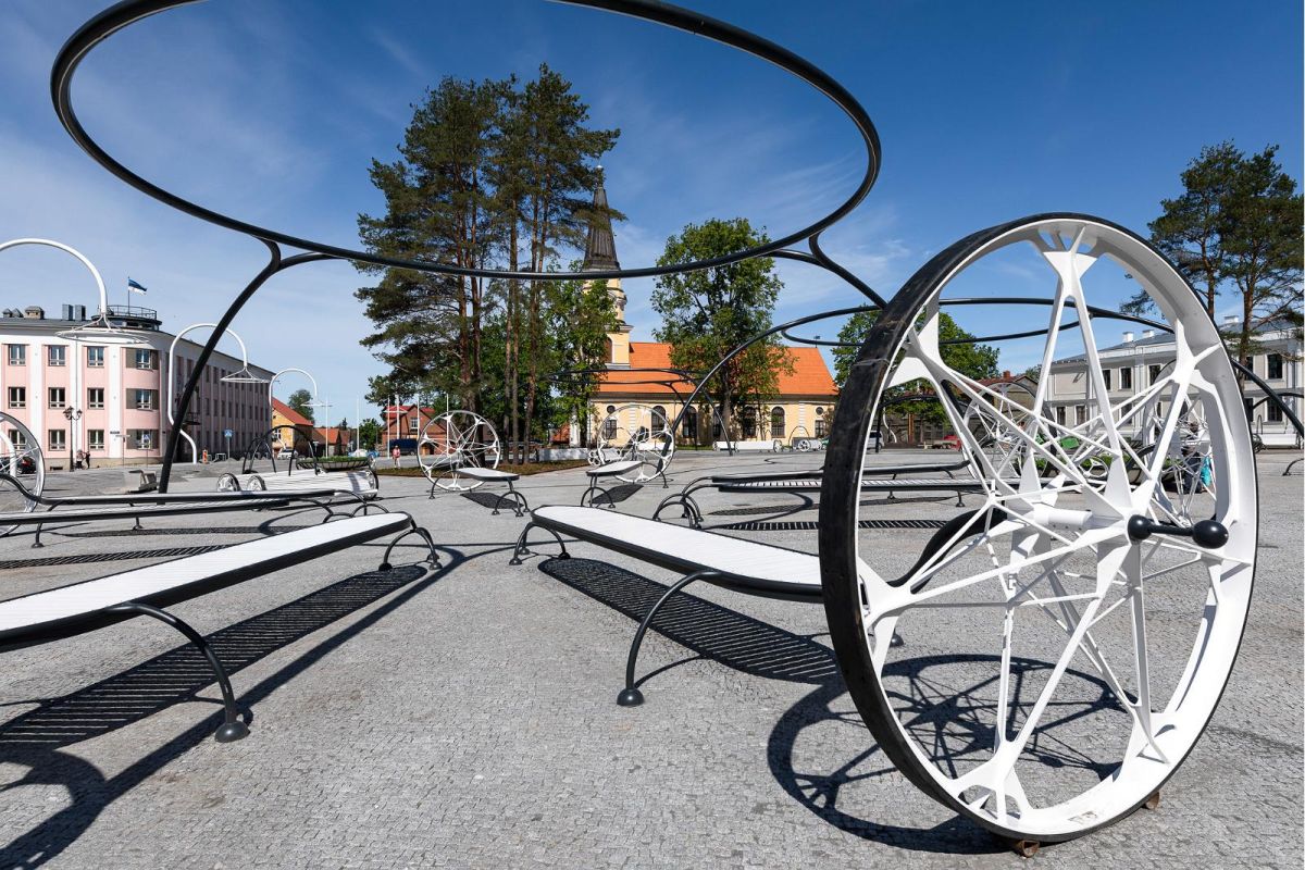 Центральная площадь города Выру