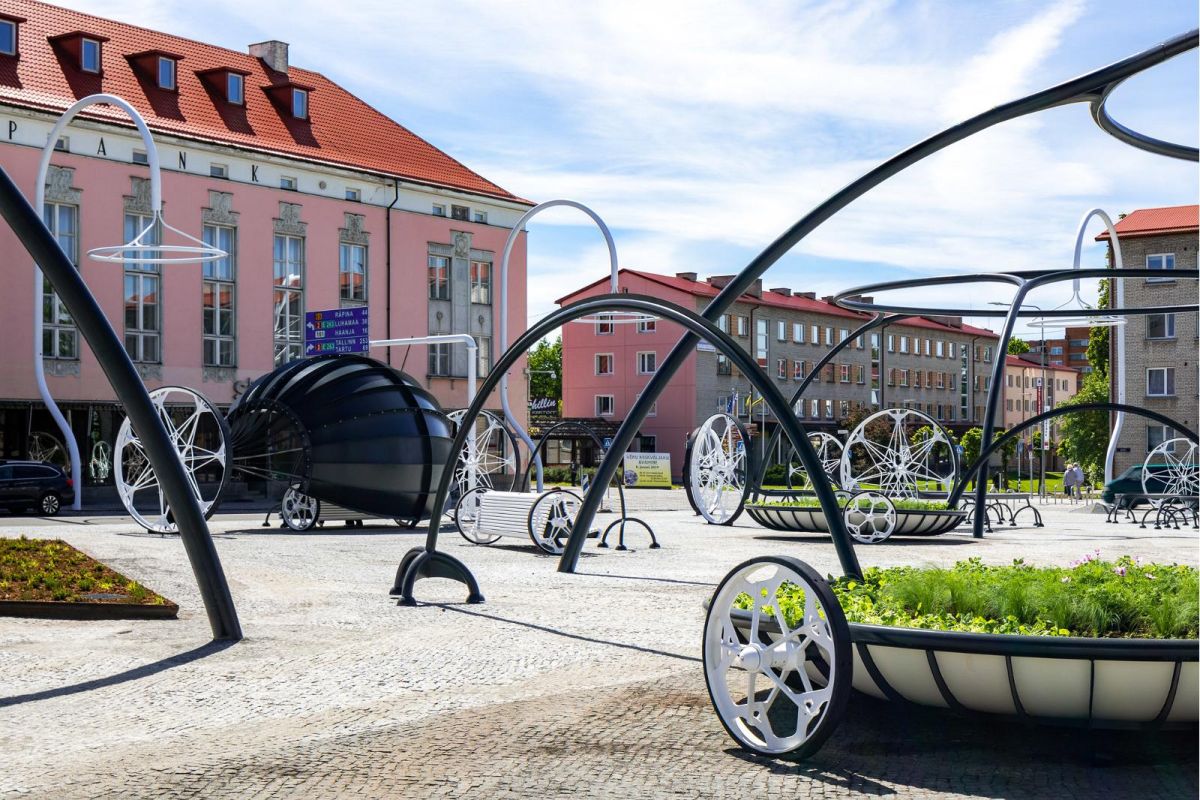 Центральная площадь города Выру