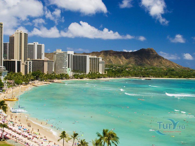 Пляж Waikiki Beach на Вайкики