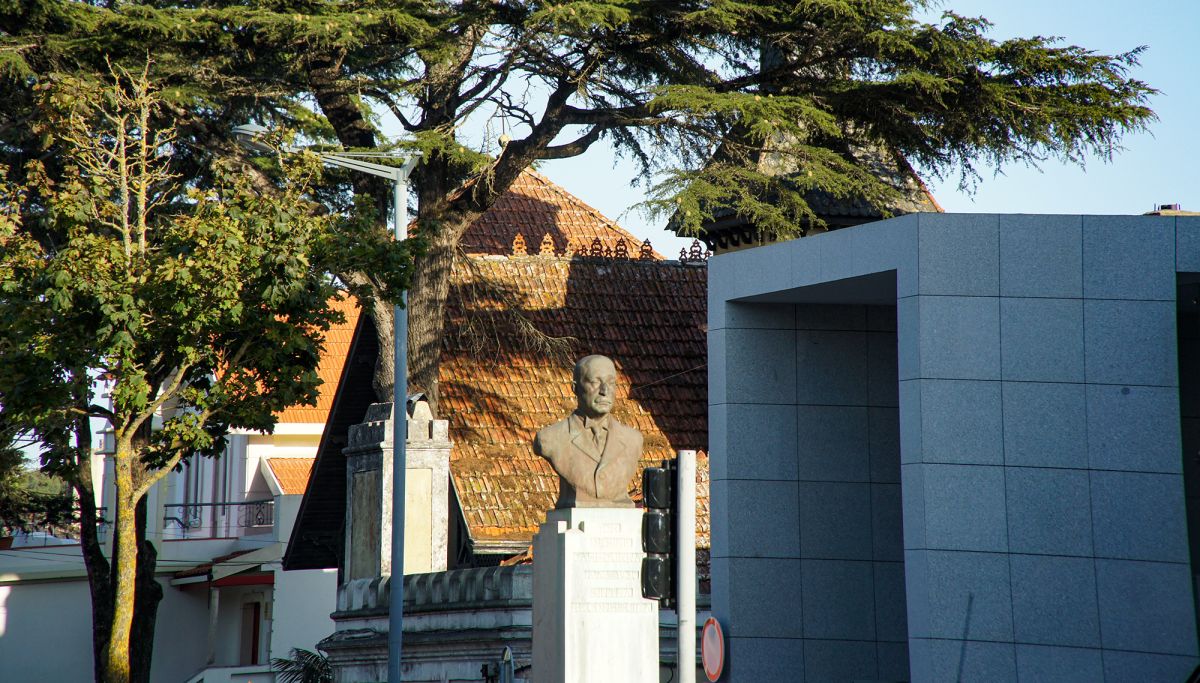 Скульптурный бюст доктора Хоакима Симпличио душ Сантуша