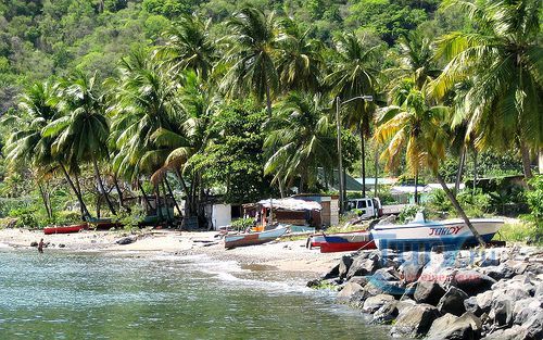 Пляж залива Суфриер