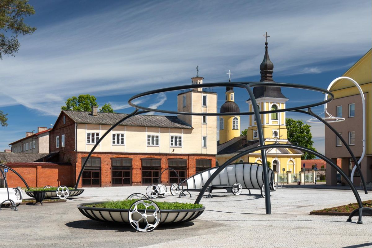 Центральная площадь города Выру