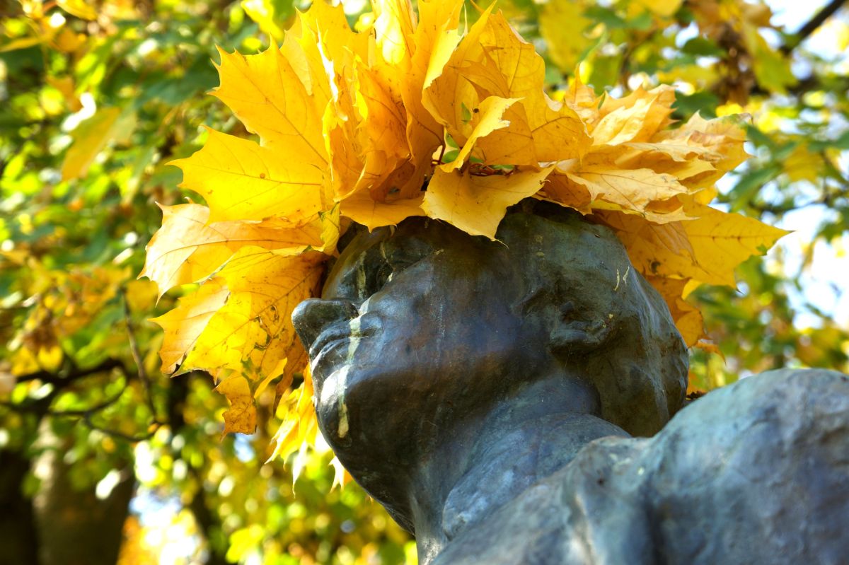 Памятник Украинке Лесе напротив Мариинского дворца