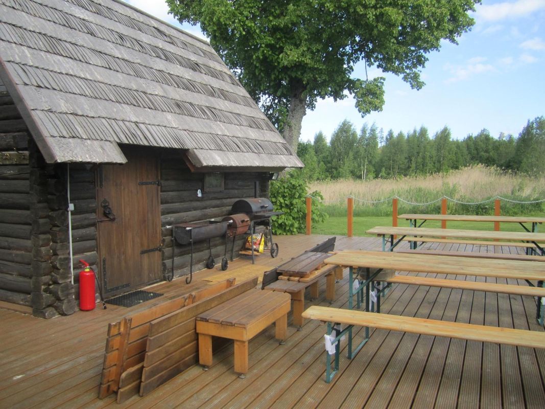 Баня с дымком на туристическом хуторе Сеэдри