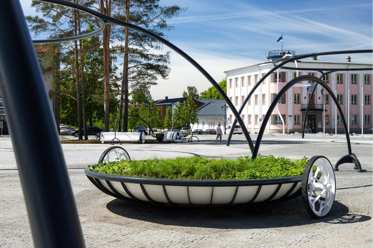 Центральная площадь города Выру