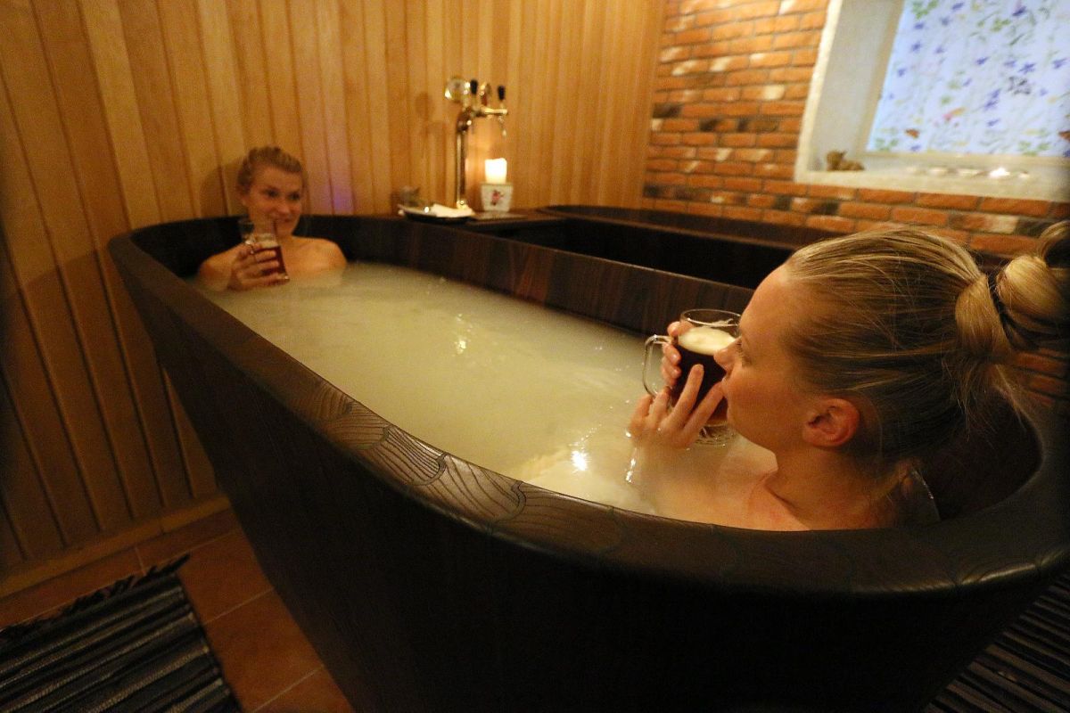 Пивной спа в эко-спа Harmoonikum