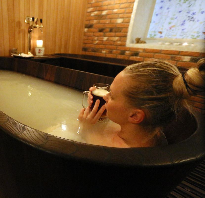 Пивной спа в эко-спа Harmoonikum