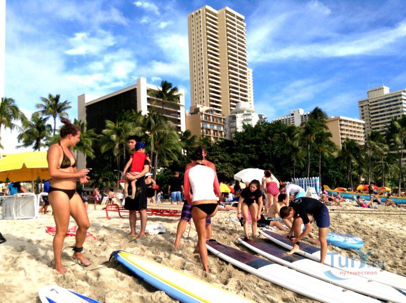 Пляж Royal Hawaiian Beach / Royal Moana Beach на Вайкики