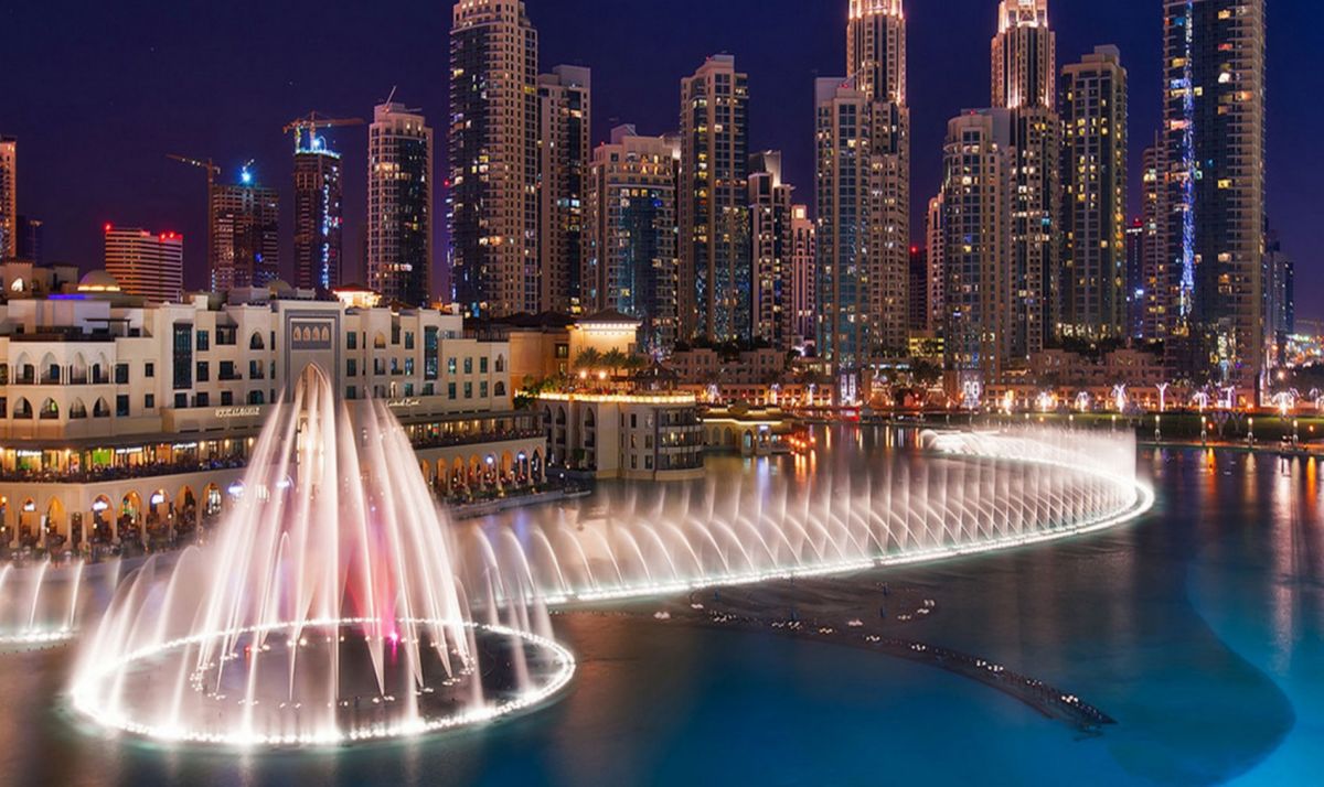 Фонтан Дубай